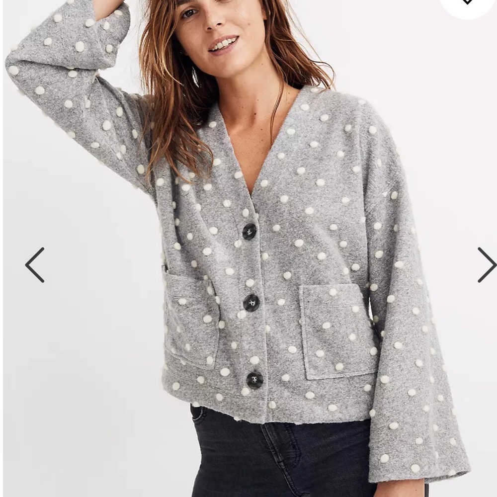 NWT MADEWELL Texture & thread bobble sweater sz M
